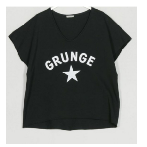 Camiseta Grunge Negro
